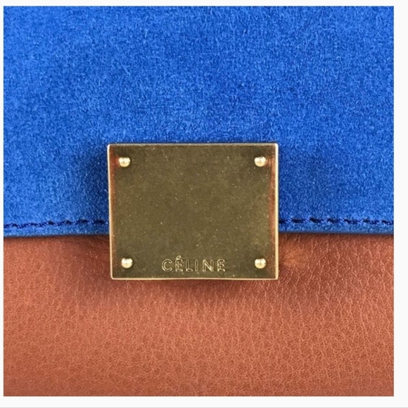 Authentic Celine Tri-coloured trapeze bag - Picture 11 of 16